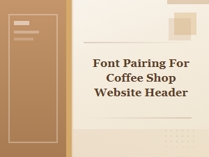 Dynamic Geometric Fonts for Coffee Shop Headers